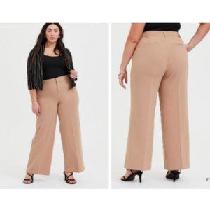 torrid Wide Leg Dress Pants in Camel